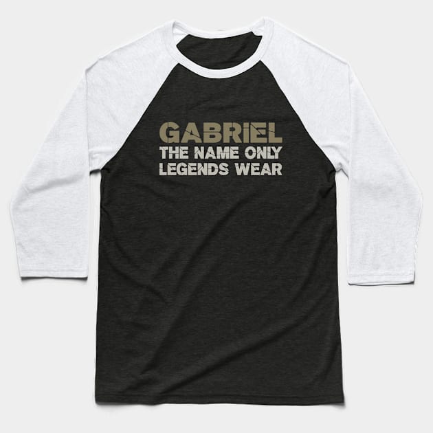 Gabriel, the name only legends wear! Baseball T-Shirt by VellArt